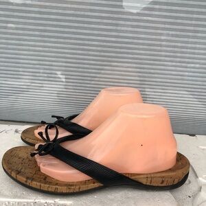Vionic Cassie Orthopedic  Women Sandals Toe Post Bow Slip On Logo Size 11.5